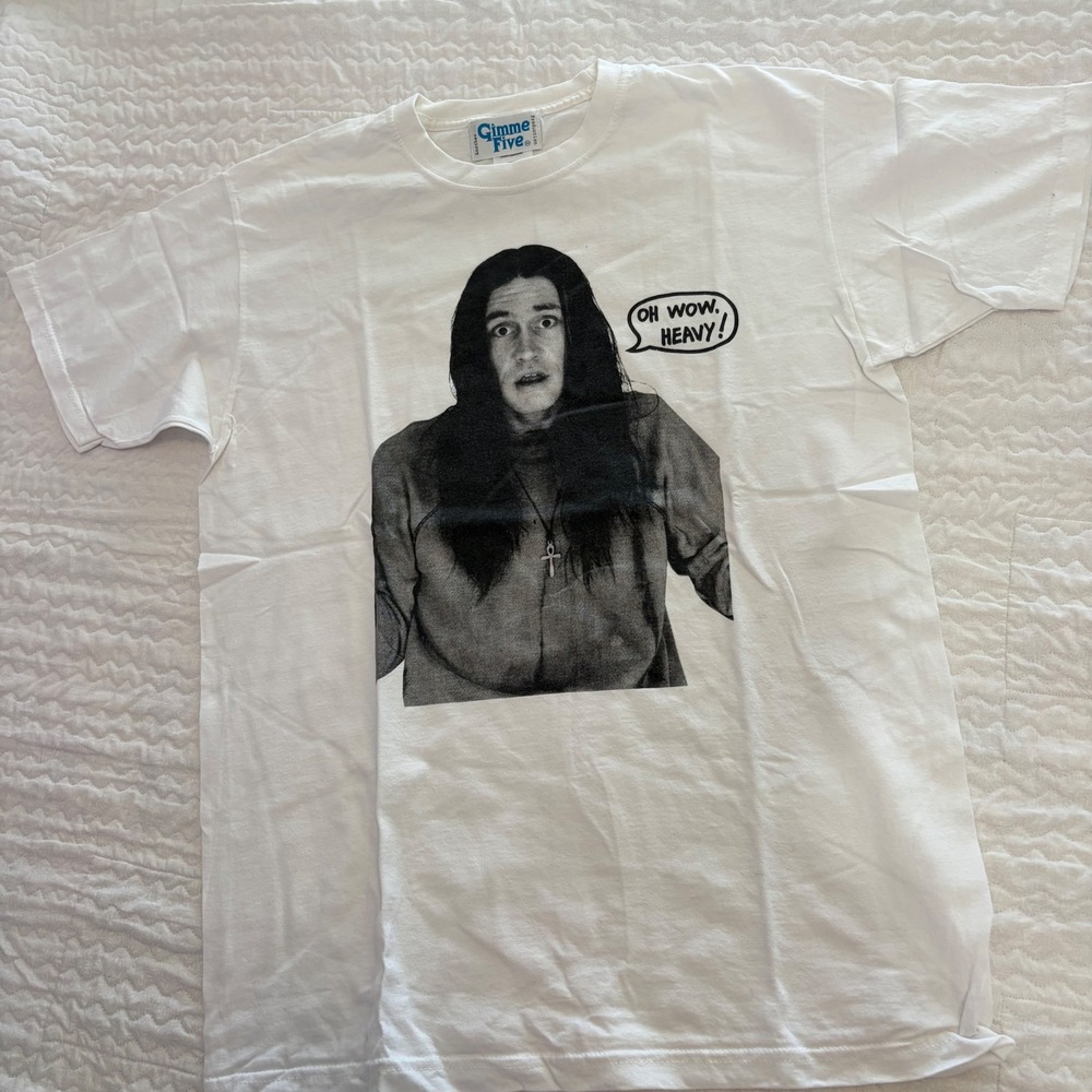 Gimme Five The Young Ones Neil Oh Wow Heavy Graphic T-Shirt White Mens Medium